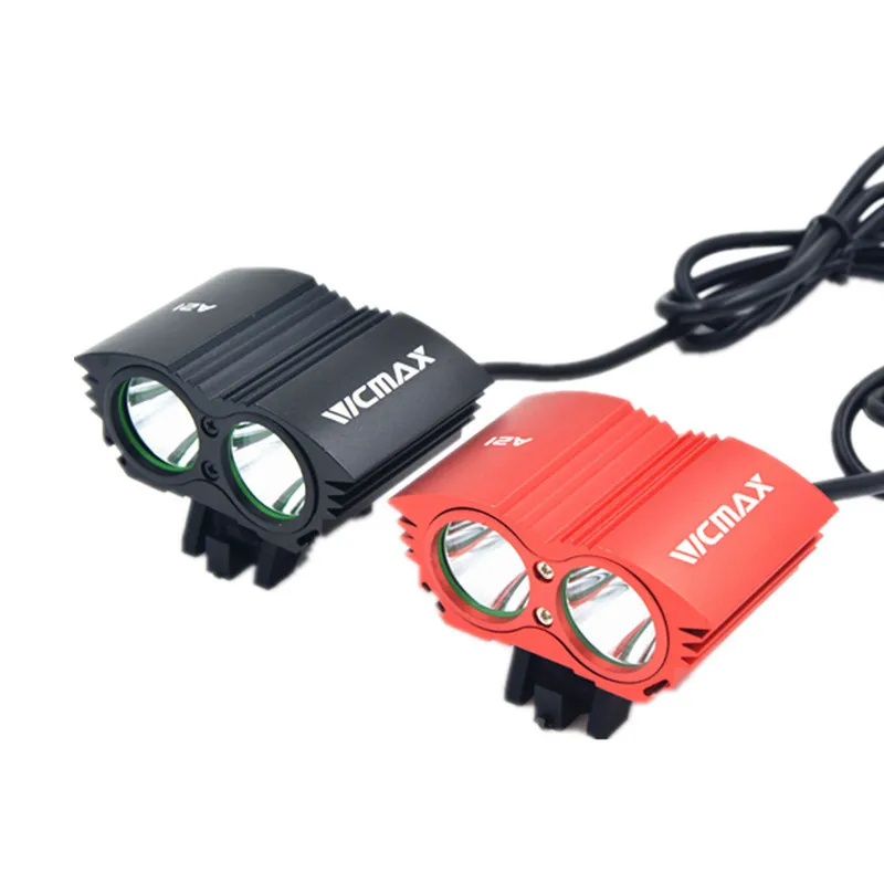 2X XM L U2 LED 5000Lm светодиодный передний фонарь для велосипеда фара с батареей 10800 мАч +