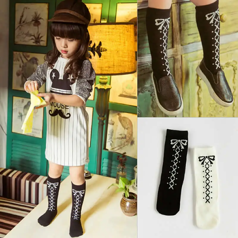 Детские хлопковые гетры вязаные милые детские гольфы в виде животных до колена с