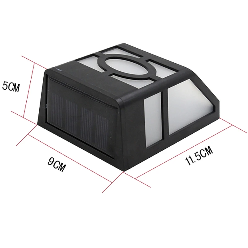 4 шт./партия 2 светодиода солнечный свет водонепроницаемый уличный Садовый