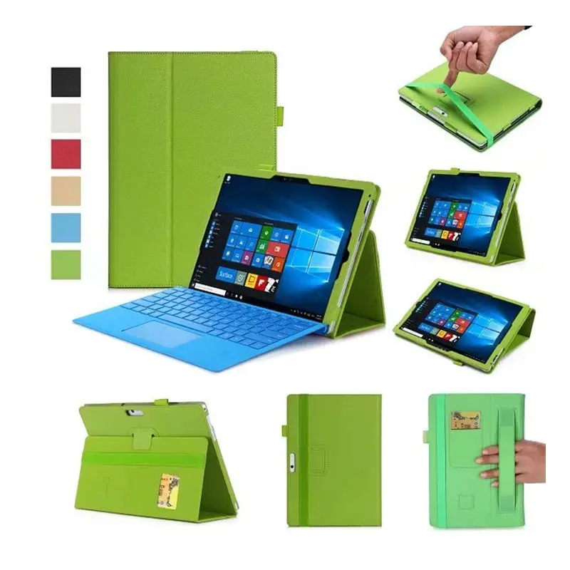2017 Новый Surface Pro Чехол Кошелек из искусственной кожи 12 3 ''смарт чехлы с