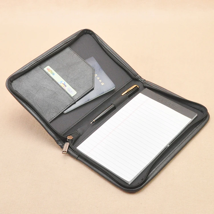 

Папка для файлов из искусственной кожи A5 с молнией, папка для документов, плохая папка, чехол-книжка с внешней сумкой для купюр, внутренняя бумага 125 А