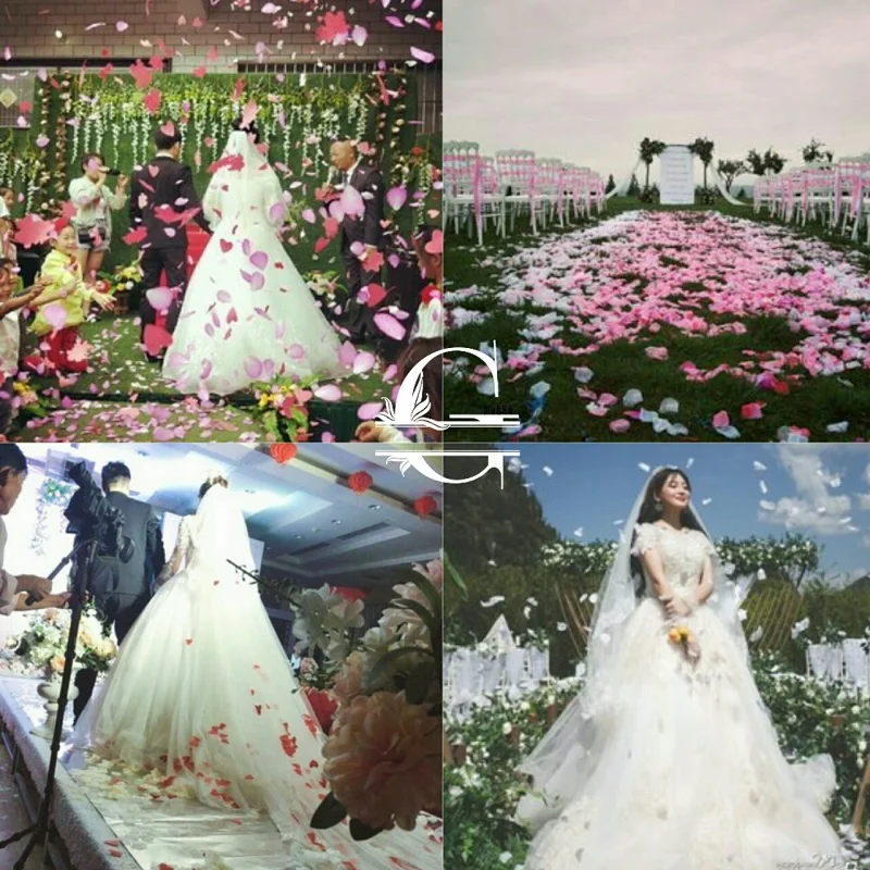 Искусственные лепестки розы свадебные украшения искусственные цветы дешевые