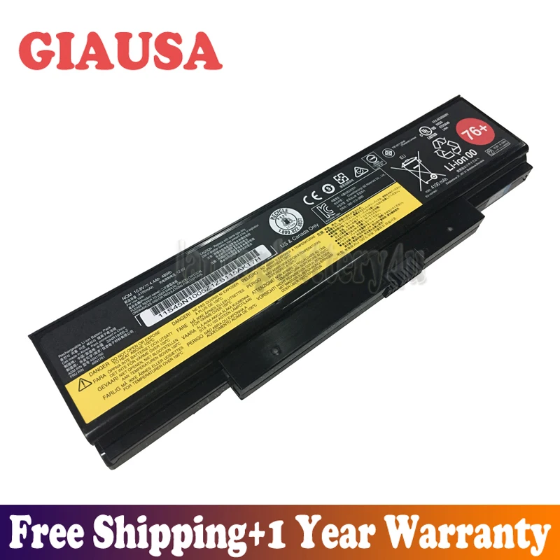GIAUSA новая 10 8 V 48Wh 4.4Ah 45N1760 батарея для Lenovo ThinkPad E550 E555 E550C E560 E565 45N1761 45N1762 76 + Серия |