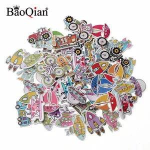 Аксессуары для рукоделия, скрапбукинга, деревянные пуговицы для шитья, 50 шт.