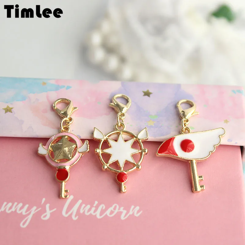 Новинка от Timlee X071, брелок из сплава с милыми крыльями, звездами и птицами, кулон, модные ювелирные изделия, оптовая продажа