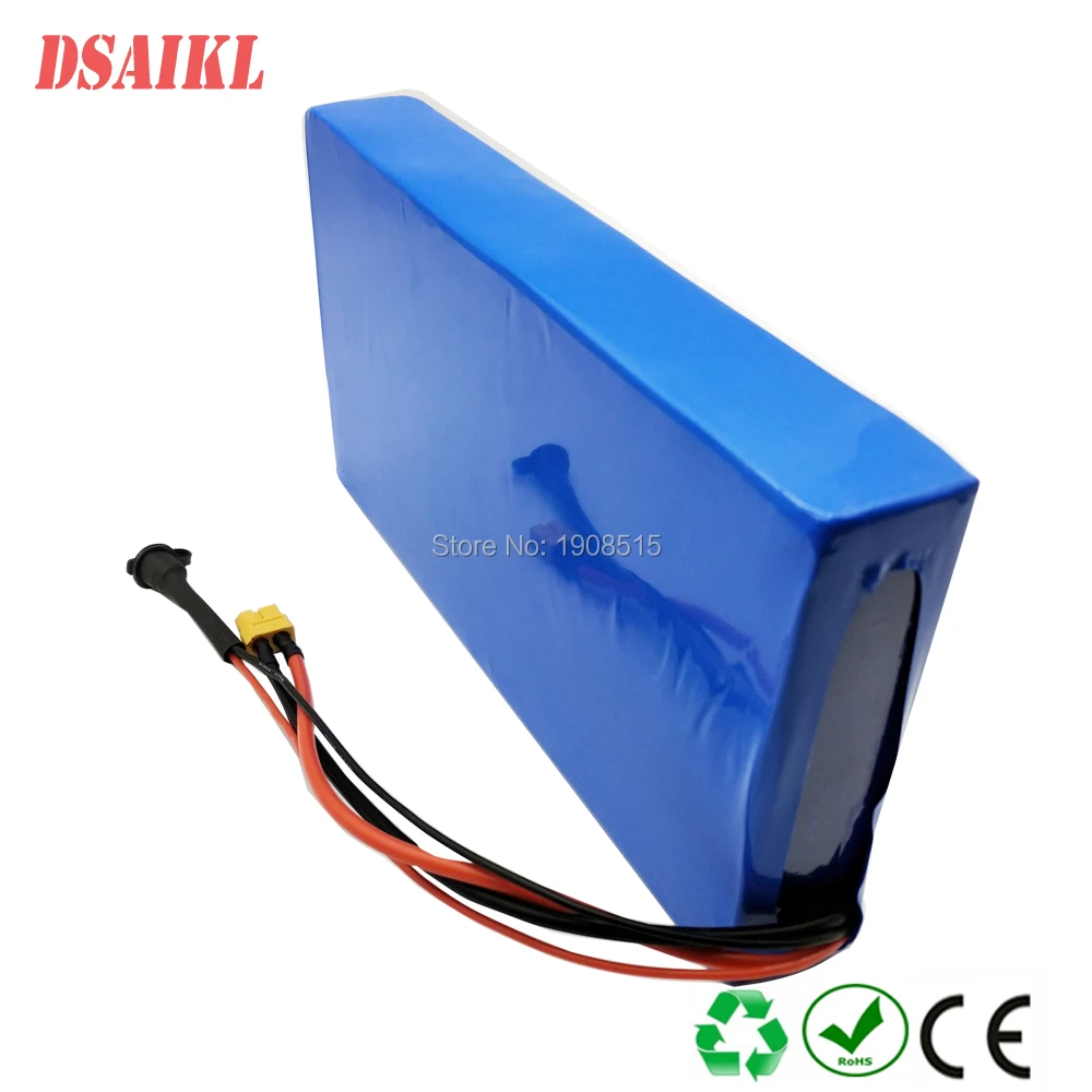 12S 18650 44,4 вольт электрический скейтборд 44,4 V 10.4Ah 11.6Ah 12Ah 14Ah Аккумулятор для электровелосипеда с зарядным устройством 50,4 V 2A