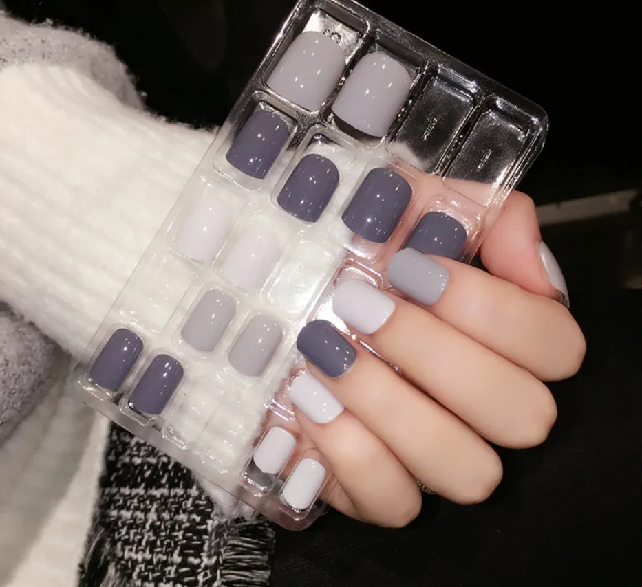 Новинка 24 штуки милый чистый цвет стильный пластиковый дизайн короткая