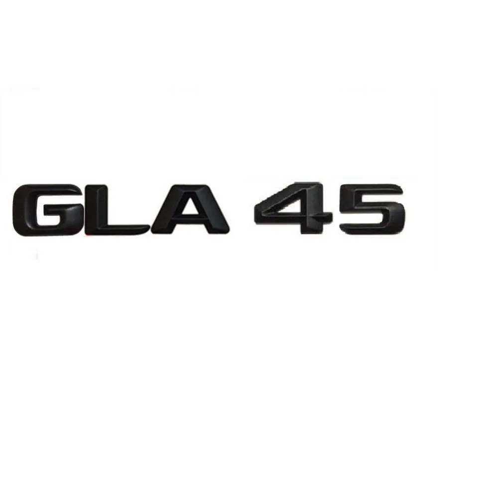 Черный матовый стикер GLA 45 для багажника автомобиля буквы заднего вида эмблема