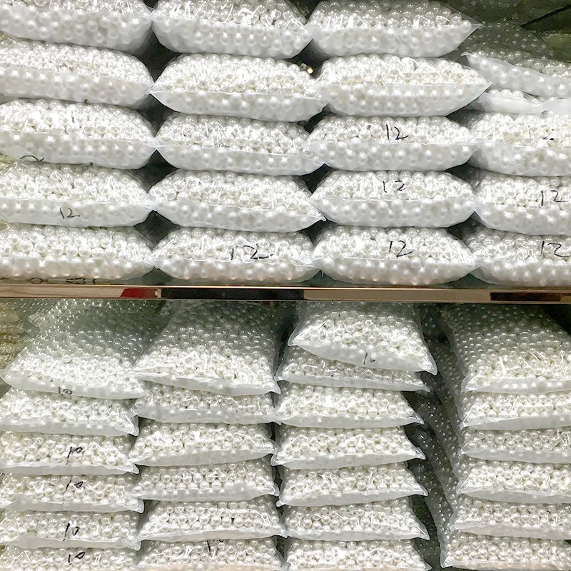 Оптовая продажа 3/4/6/8/10/12/14/16/18/20 мм Прямые рваные белый круглый искусственный