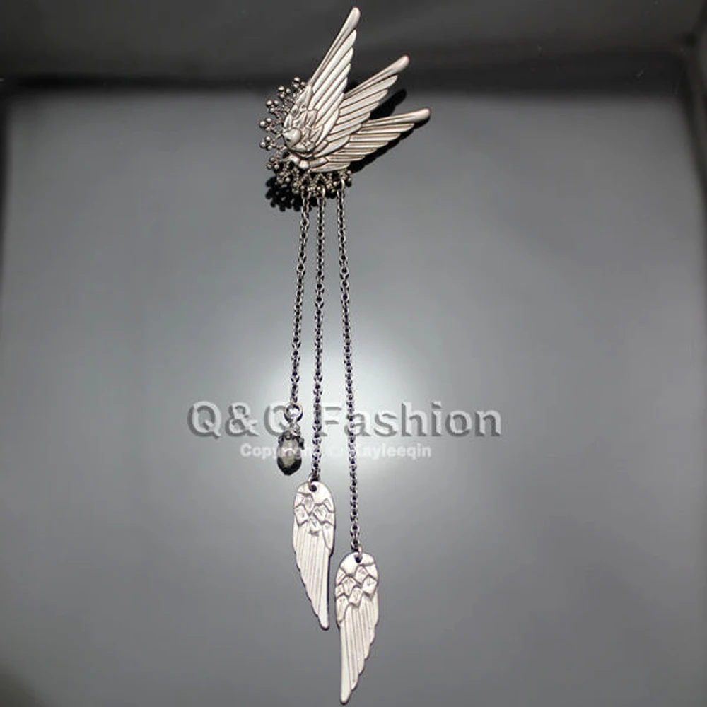 Волшебный хвост эльфа Крыло ангела Длинная цепочка кисточки ушные манжеты