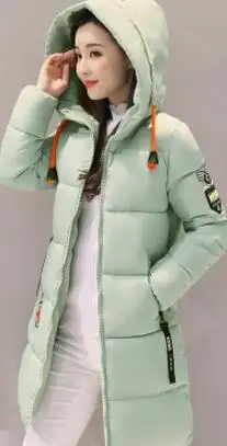 Новинка зимы 2020 женская тонкая хлопковая куртка с модным принтом большой размер