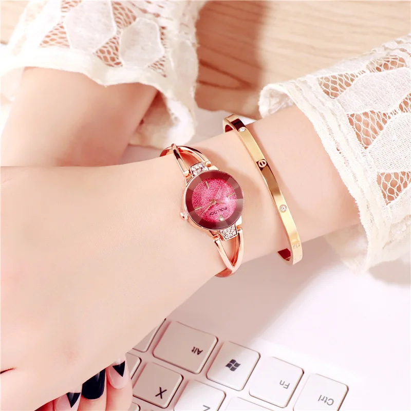 2019 модные наручные часы женские женский браслет кварцевые подарок для девочек
