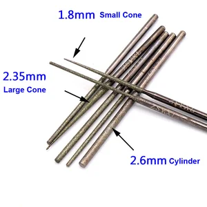 Алмазная шлифовальная головка длиной 60 мм, шлифовальные иглы, сверла для металла, камня, нефрита, инструменты для гравировки, резьбы, хвостовик 2,35 мм