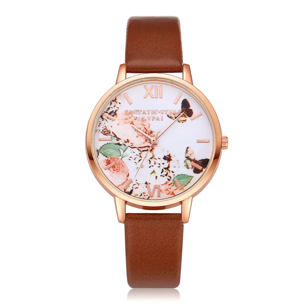 Женские золотые кварцевые наручные часы LVPAI в подарок Bayanlar izle Reloj de dama Wd4