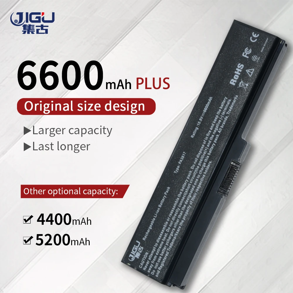 

JIGU Laptop Battery For Toshiba Satellite L735D-S3300 L750D-14G L755-S5306 L775-11K L740 L750D-14H L775-11U PA3817u-1brs