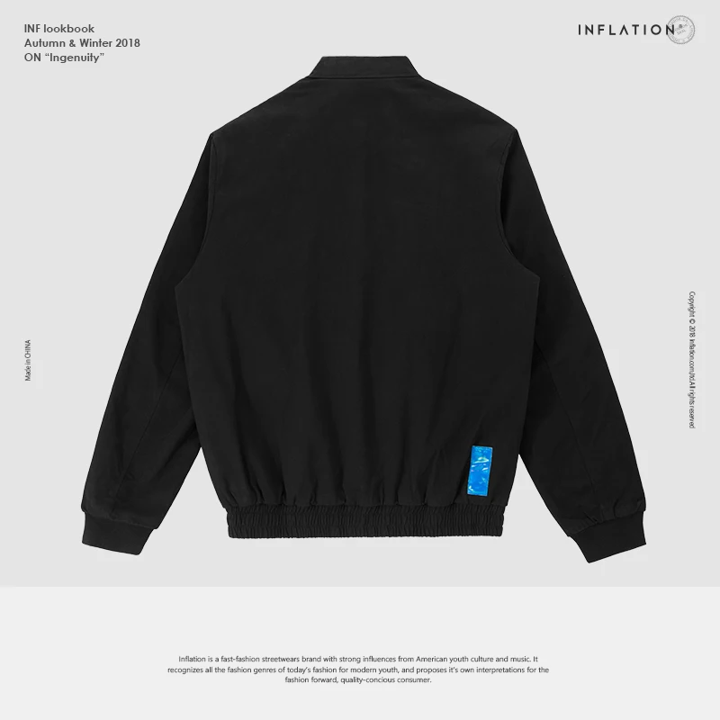 INFLATION FW Basic Series Men Sweatshirt 2018 Autumn Brand Clothing Cotton Hooded High Quality Tracksuit Outwear Hoody 8493WN | Мужская