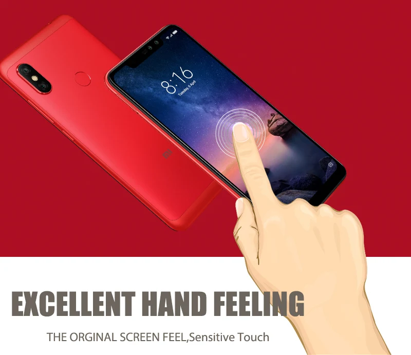 (2 шт.) 9H Премиум Закаленное стекло для Xiaomi Redmi Note 6 Pro Полное покрытие Защитная