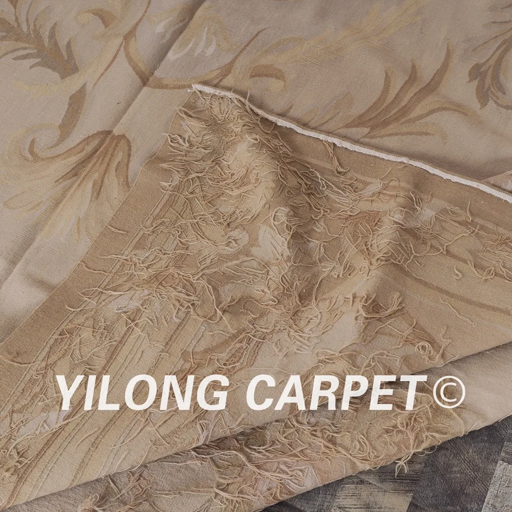 Yilong 11 'x 14' плоский плетеный индивидуальный роскошный новый белый ковер ручной