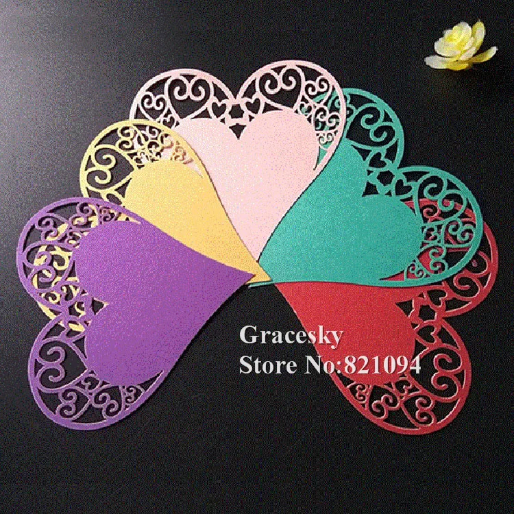 60 шт. бумажная открытка с лазерной резкой|gift card|paper cardcard gift |