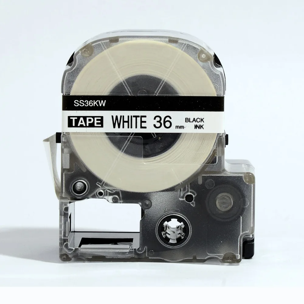 Фотомагнитная лента SS36KW 36 мм черная на белом цвете|tape tape|tape whitetape on |