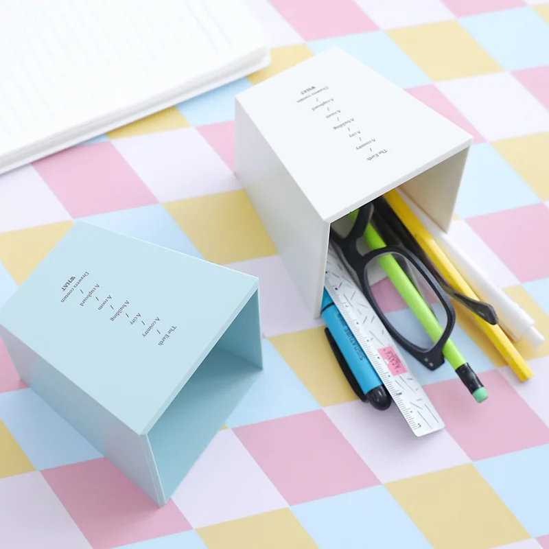 brush pot contracted makeup face to receive plastic desktop students a box office supplies | Канцтовары для офиса и дома