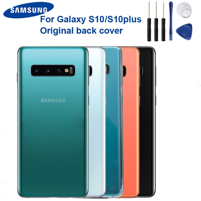 Оригинальная замена Батарея задняя крышка двери Стекло для samsung S10 X SM-G9730 S10 плюс SM-G9750 задняя крышка чехол Стекло задняя крышка
