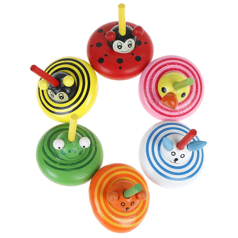 Детские развивающие деревянные игрушки с цветком вращающиеся для детей спиннинг