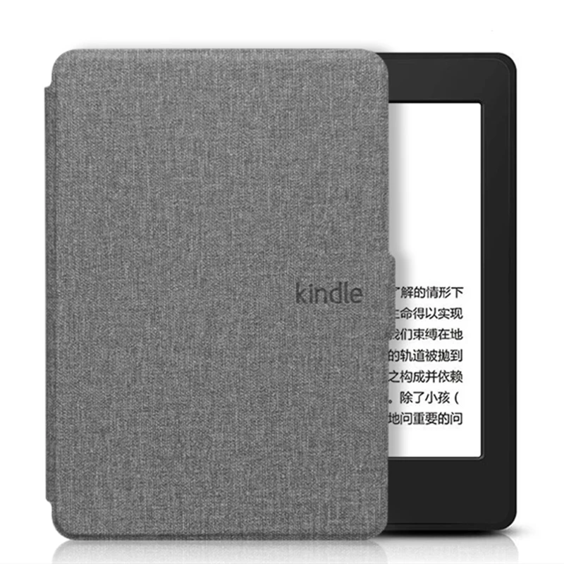 Чехол для Kindle 2019 текстурированная ткань искусственная кожа умный чехол Жесткий