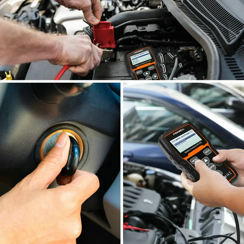 Foxwell bt705 12 В 24 автомобильные Батарея анализатор проверять тестер здоровья 2000cca bt-705