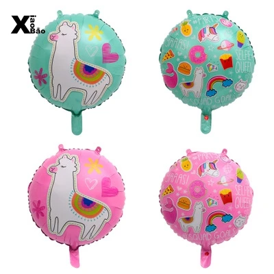 Mix balloon X1pcs Альпака лама Тема Бумажный Мешок тарелка посуда соломенная фольга латексный баннер из воздушных шаров игра игрушка Loot коробка день рождения принадлежности для детской вечеринки подарок - Цвет: Mix balloon X1pcs