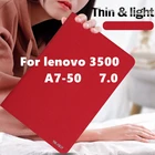 Кожаный чехол для Lenovo A3500, 7 дюймов, чехол из зернистой кожи для lenovo 3500 A7-50, чехол для планшета, ПК, с откидной крышкой, чехол для карты