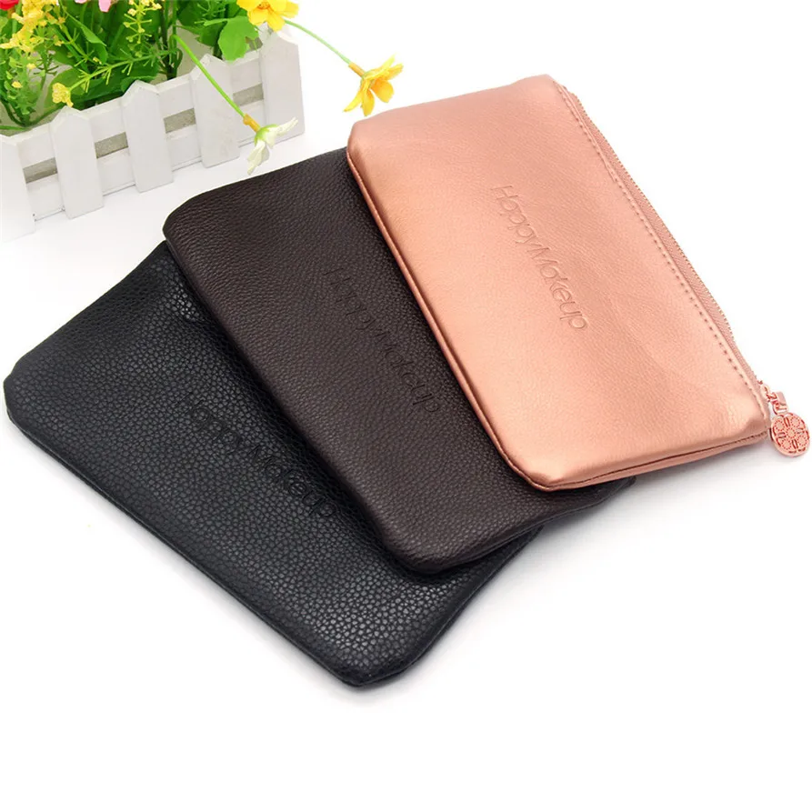 Haicar HappyMakeup Косметическая Кисть для макияжа косметичка портативная 180313 Прямая