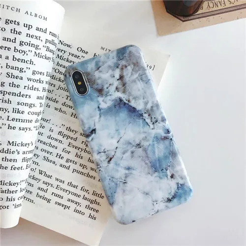 Style 16 Мраморная текстура мягкий IMD силиконовый чехол для телефона для iPhone X XS XR XS Max красочный Ретро узор задняя крышка для iPhone 6 6S 7 8 Plus - Цвет: Style 16