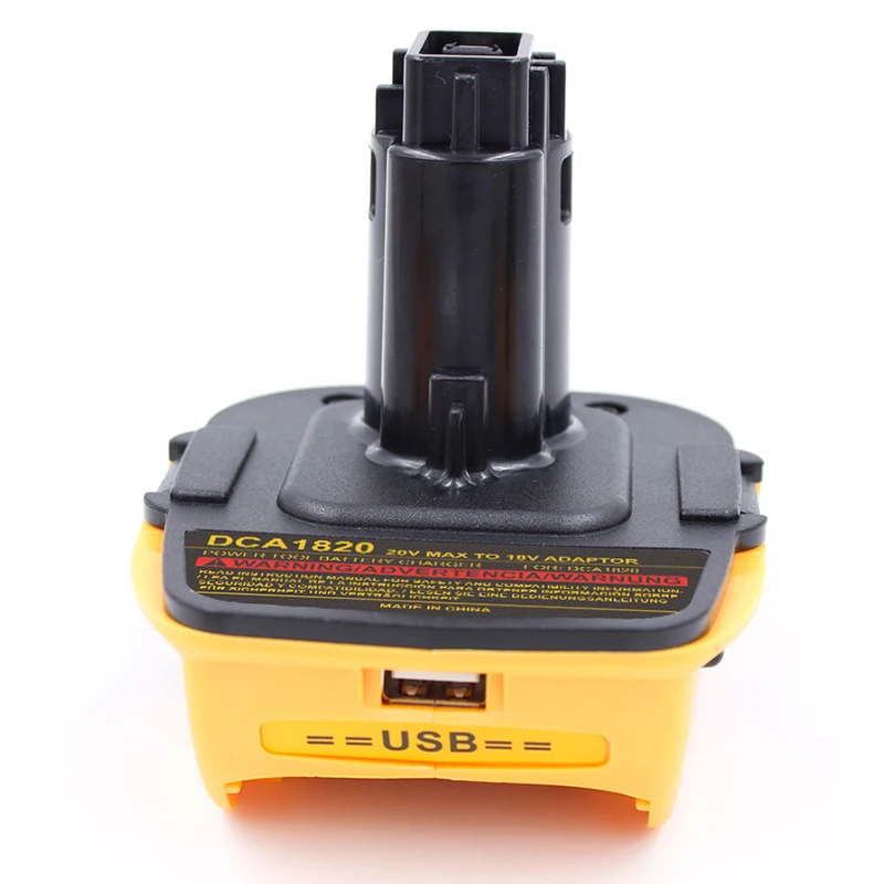 Для Dca1820 20 в 18 Usb адаптер работает с Dewalt Max Xr Dcb200 Dcb201 Dcb203 Dcb203Bt Dcb204 Dcb205 Dcb206 компактные