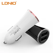 LDNIO двойной USB порт автомобильное зарядное устройство для
