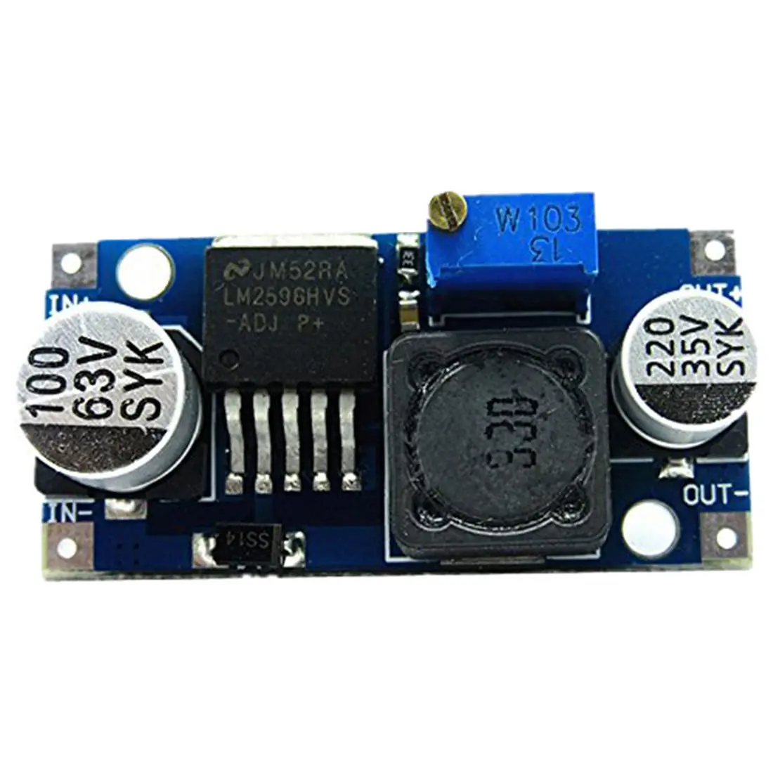 Новый 48V Регулируемый понижающий модуль регулятора DC-DC LM2596HV вход 4 5-60v питания |
