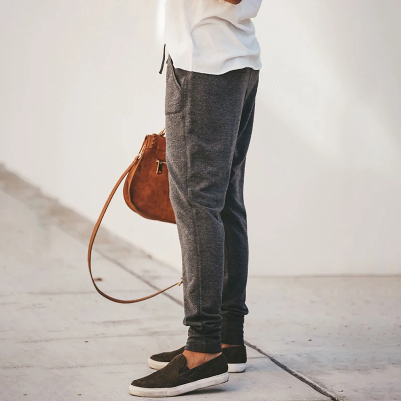 Женские повседневные брюки-карандаш летние брюки с эластичной талией на шнурке и