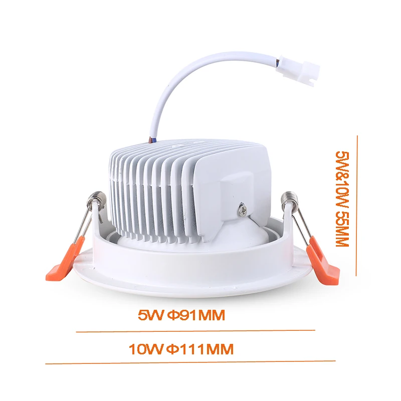Aluminum Casing Excellent Heat sink System Open Hole 3&quot 3.7&quot 5W 10W Led Ceiling Spot Light White Color | Лампы и освещение