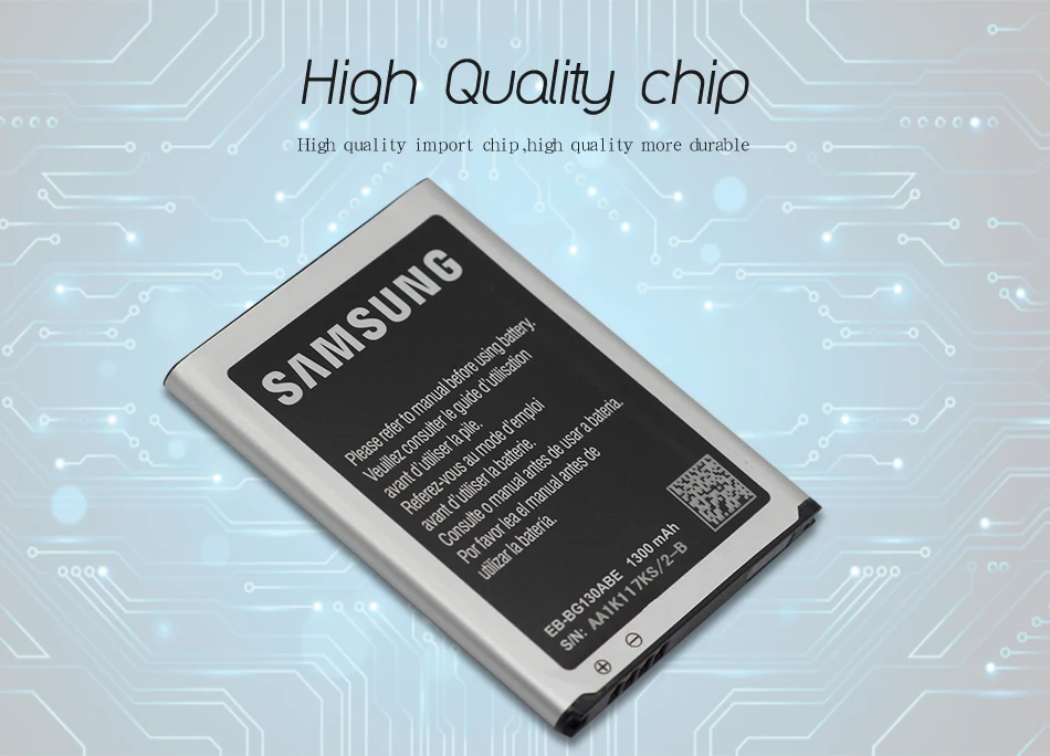 Samsung телефон батарея EB-BG130ABE 1300 мАч для samsung Galaxy Star 2 G130 G130E G130H G130HN G130BU/DS батареи