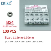 erikc b24 common rail adjustment shims and auto diesel injector repair calibration gasket kit 1 12 1 30mm 100 pieces for denso