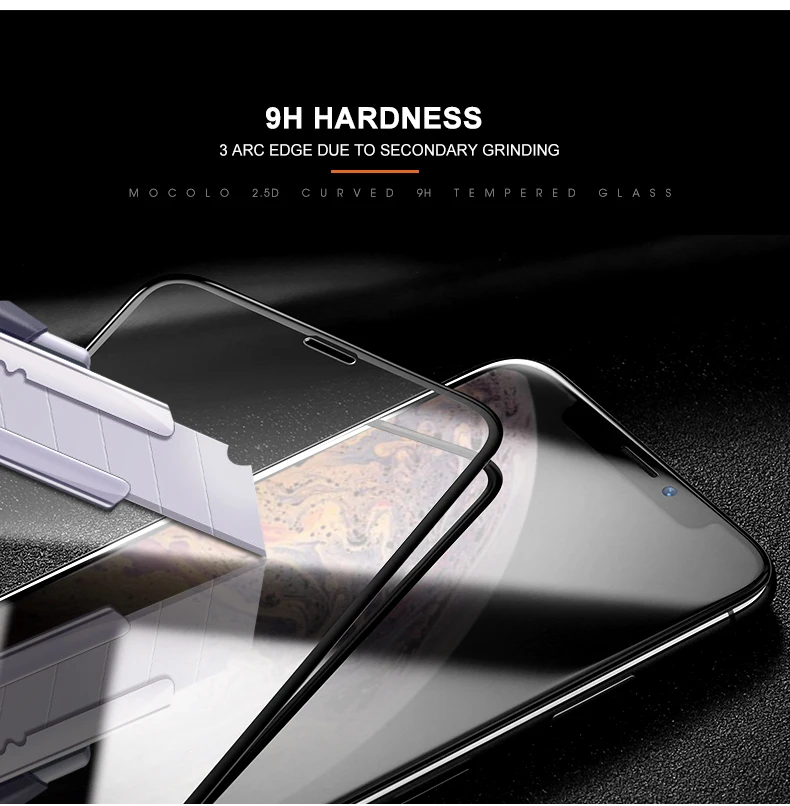 Полноэкранное премиум-стекло Mocolo для iPhone XS MAX, защита экрана, полное покрытие для iPhone XR, пленка из закаленного стекла для iPhone XS