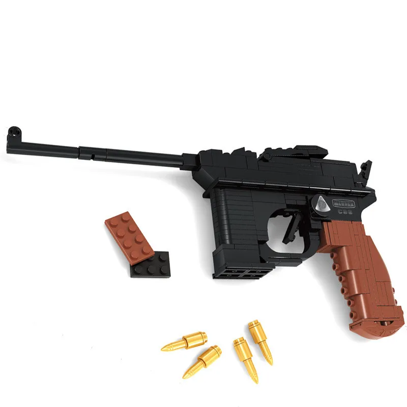 Распродажа с завода Luger P08 пистолет оружие модель оружия 1:1 DIY конструктора