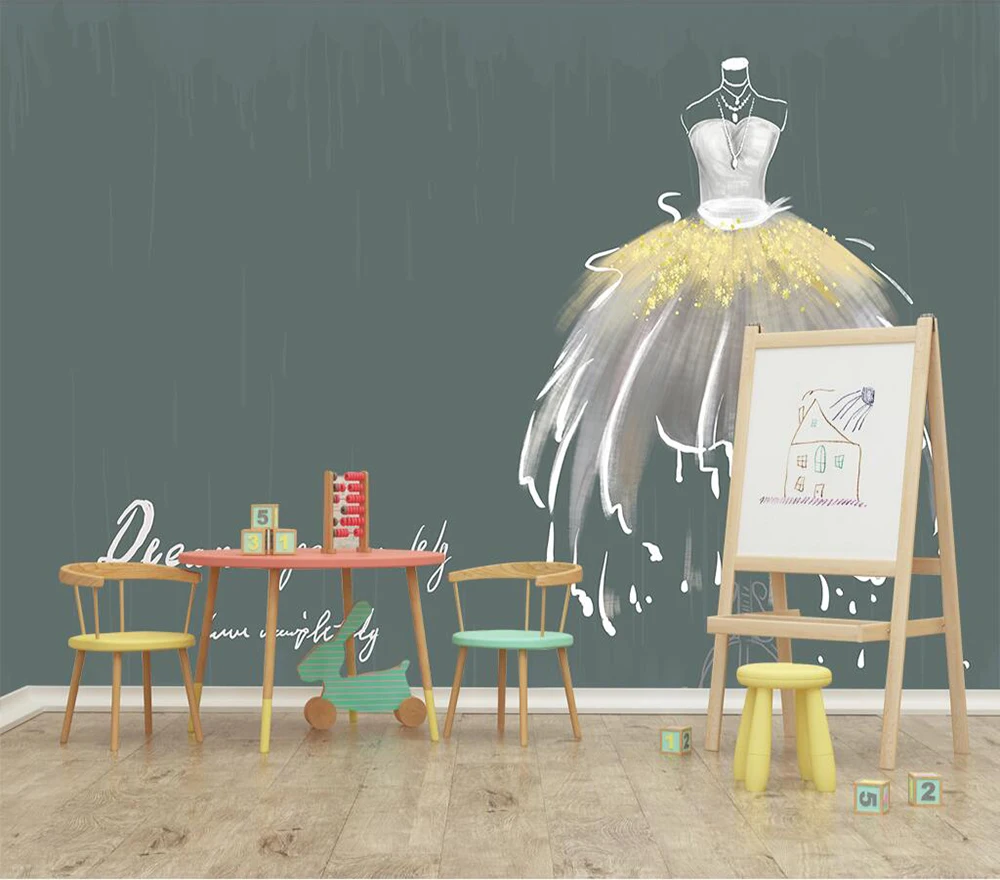 Пользовательские обои ручной росписью свадебный фон стены