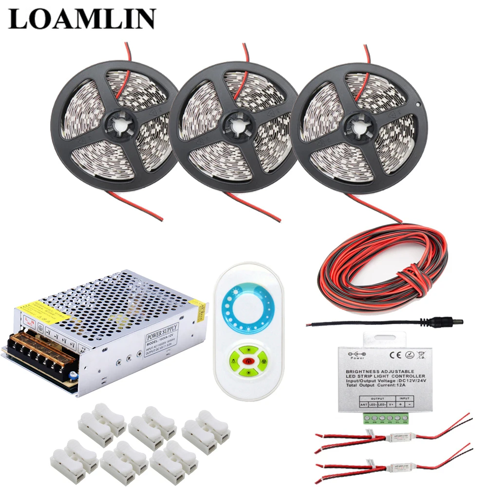 Светодиодная лента 5050SMD белый/теплый белый/синий/красный водонепроницаемый