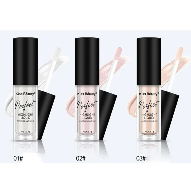 Жидкий Хайлайтер для лица яркое свечение макияж Shimmer Highlight Countour Осветляющий