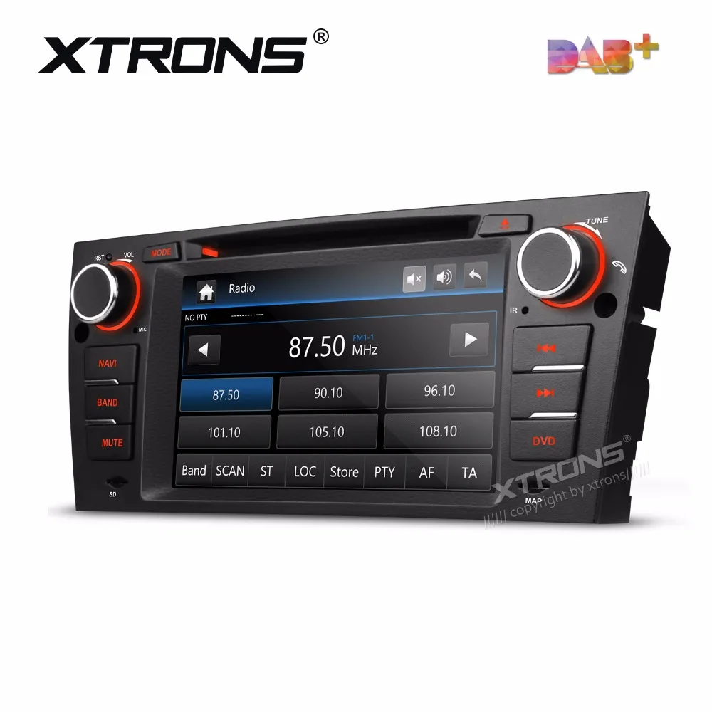XTRONS 7 дюймов Автомобильный DVD плеер 2 din радио DAB + Canbus GPS навигации для BMW E90 седан E91