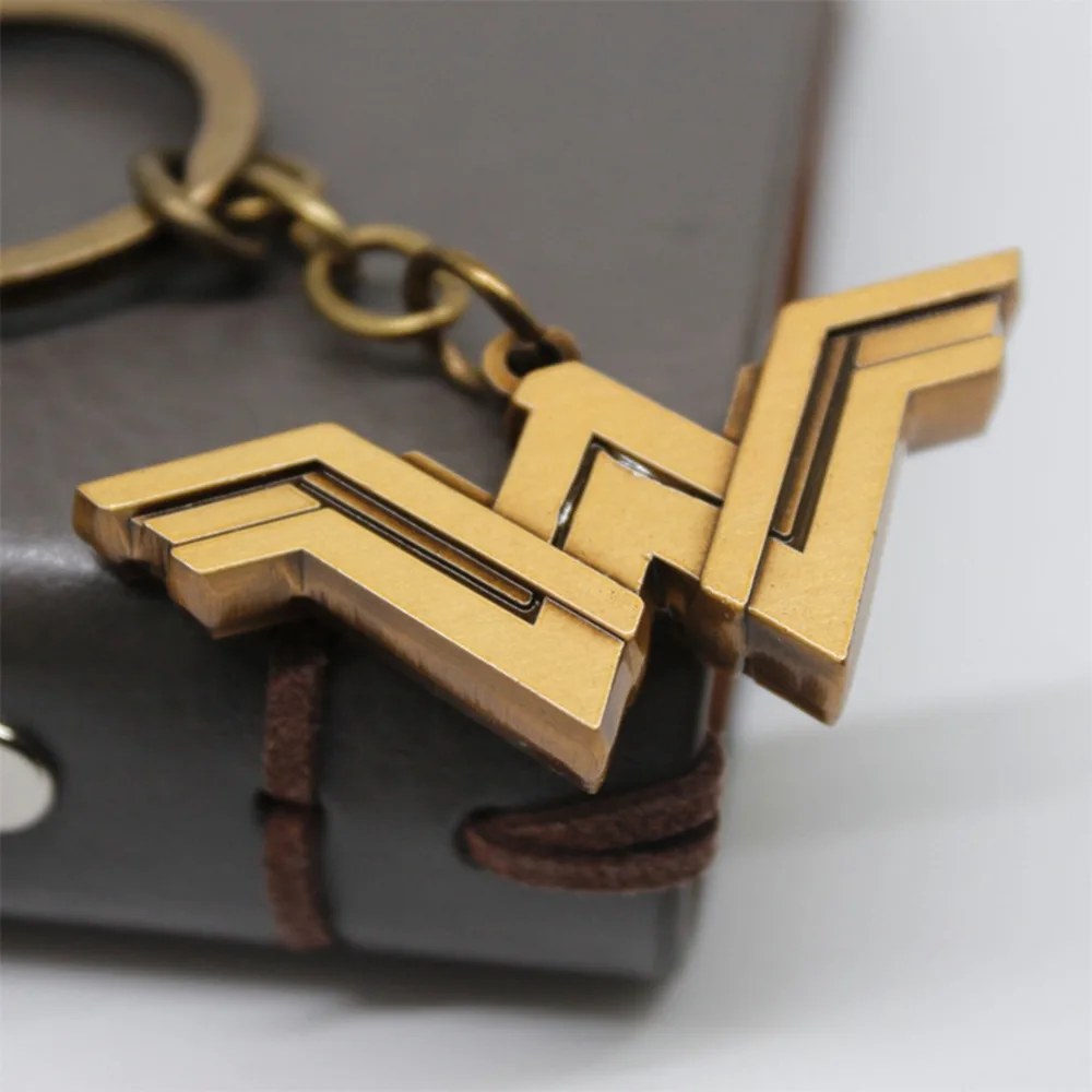 Marvel wonder woman logo cos брелок ожерелье модный индивидуальный ключ цепочка Ювелирные изделия Chaveiros Llaveros сувениры подарки