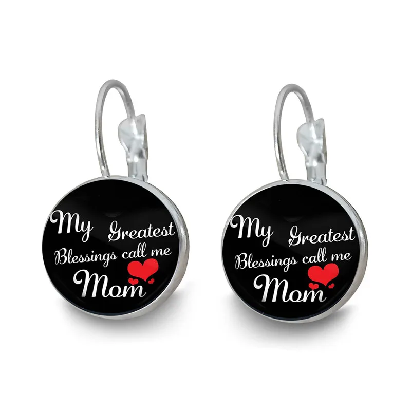 

MY GREASTEST Blessing call me mom Mother's Day Necklace Fashion Cabochon Glass Dome Pendant Love Mom Jewelry Gifts