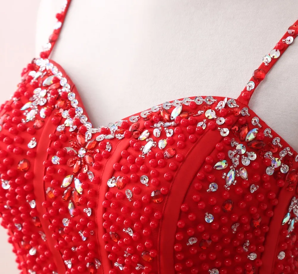 Красные пышные платья на бретельках 2017 дешевые шнуровке сзади Vestidos De 15 Anos бальное