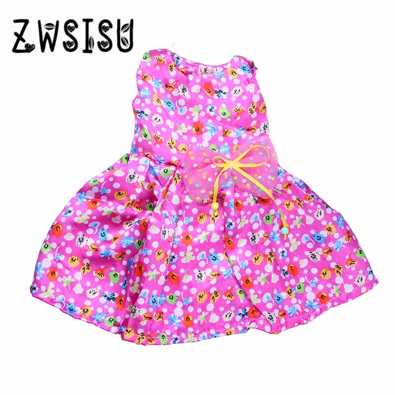 Лучший милый подарок много новых милых платьев с бантом для американской куклы